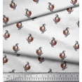 thumbnail image 3 of Soimoi Rayon Crepe Fabric Leaves & Lotus Block Print Fabric by The Yard 46 Inch Wide, 3 of 3