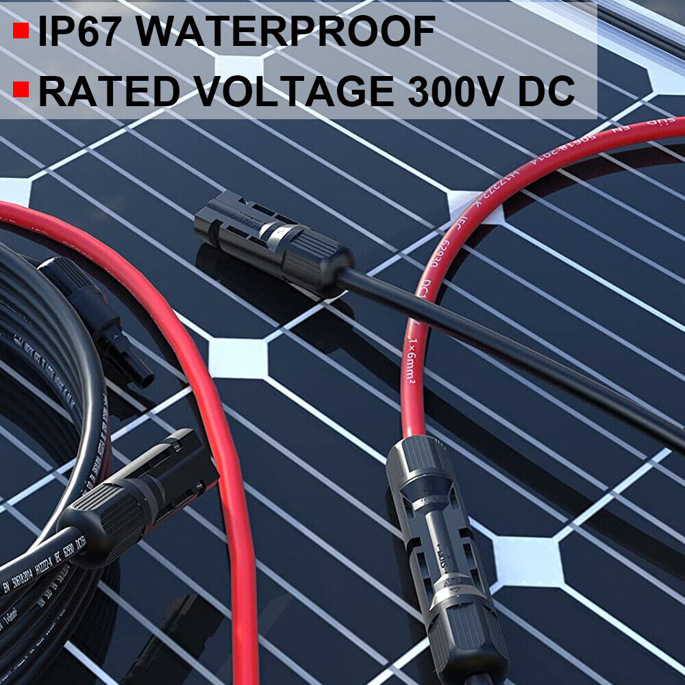 EROCK 59.05in 12AWG XT60I Solar Panel Extension Cable Intelligent Battery Plug Wire