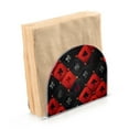 thumbnail image 2 of Red Black Grids Napkin Holder for Table Clear Napkin Stand Paper Holder Acrylic Organizer Dispenser Napkins for Dinner Kitchen Restaurant Room, 2 of 8
