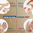 thumbnail image 4 of Carpal AID Clear Plastic Adhesive Hand-Based Carpal Tunnel Support for Either Hand SM10PK, 10 Ct, 4 of 5