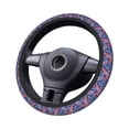thumbnail image 4 of Elastic Steering Wheel Cover, Retro plants forest animals Stretch Thickening Car Steering Wheel Cover Women Men, Steering Wheel Protector Universal 15 in, 4 of 7