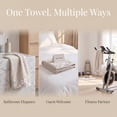 thumbnail image 6 of REGALWOVEN Floral Embroidered Hand Towels, Pure Cotton Soft Absorbent Towel Set for Bath, Kitchen, Spa, Gym, Home Decor Light Brown 2-Piece, 6 of 7