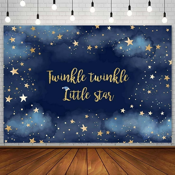 Mehofond Twinkle Twinkle Backdrops Baby Shower Night Clouds Photography Backgrounds Photoshoot Studio Photoph
