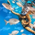 thumbnail image 5 of TUSA Sport Adult Platina Hyperdry Mask, Snorkel, & Fins Travel Set, Blue, Medium, 5 of 9
