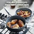 thumbnail image 4 of GreenPan Valencia Pro 11 Piece Hard Anodized Induction Safe Healthy Ceramic Nonstick Cookware Set, Gray, 4 of 4