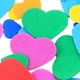 thumbnail image 5 of Pegatinas de espuma EVA para aprendizaje temprano, juguetes de colores variados para scrapbooking. 34 piezas corazones, 5 of 6