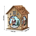 thumbnail image 5 of Christmas Luminous Cabin Window Display Christmas Tree Door Wooden Decoration, 5 of 5