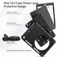 thumbnail image 4 of Funda para iPad de 9ª, 8ª y 7ª generación de 10,2 pulgadas con protector de pantalla, 4 of 9