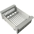 thumbnail image 2 of SSKDBFJG Extendable Dish Drying Rack, Over the Sink Drying Rack, Kitchen Drainage Tray and Fruit Drain Rustproof Stainless Steel-Gray, 2 of 6
