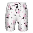 thumbnail image 4 of Yiaed Cute Poodle Dog Print Men's Swim Trunks with Lining Quick Dry Sports Shorts Beach Shorts Boardshorts-X-Large, 4 of 5