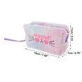 thumbnail image 2 of 1 Pc Women Portable Sequin Plush Cat Makeup Bag for Travel Vacation Light Blue Plush, 2 of 3