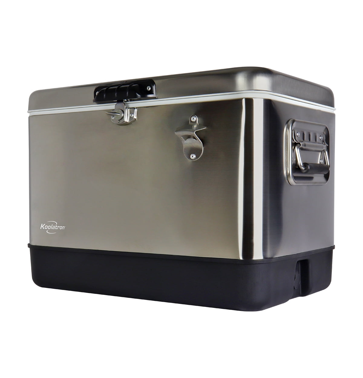 Koolatron Stainless Steel Ice Chest Beverage Cooler with Bottle