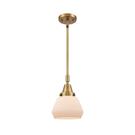 Innovations Lighting - Fulton - 1 Light Mini Pendant  Brushed Brass Finish with