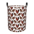 thumbnail image 1 of Balery A Rooster With Chickens Cesta de ropa redonda con asas, impermeable, independiente, para ropa, juguetes, dormitorio y familia-Small, 1 of 6