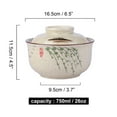 thumbnail image 2 of Qeeadeea Ceramic Soup Bowls With Lid Set Of 2, Rice Bowls Set Of 2, Small Ramen Bowls Microwave Safe-willow-750ml, 2 of 7