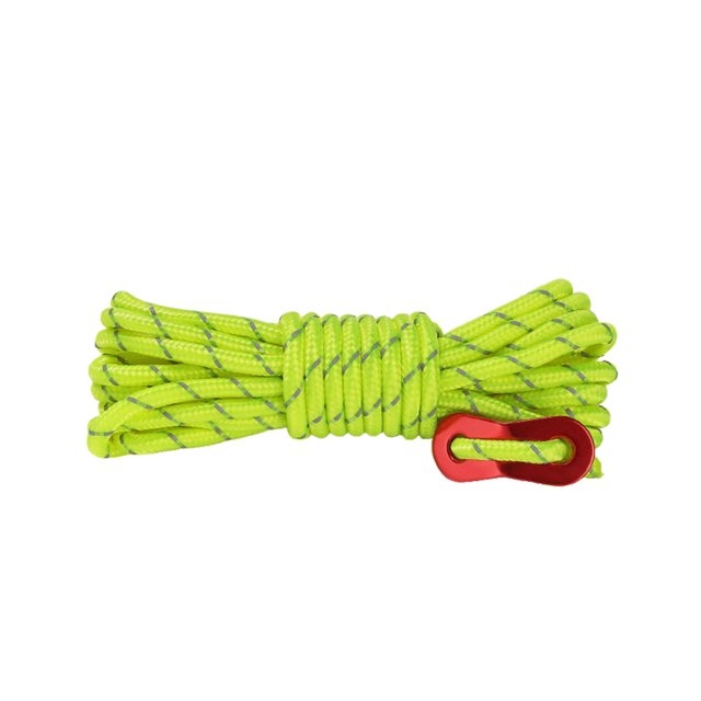 Wosthever Cuerda de viento para tienda de campaña de 4 piezas, ajustable, luminoso, para senderismo, Camping, escalada, dosel, hebillas de carpas verde fluorescente