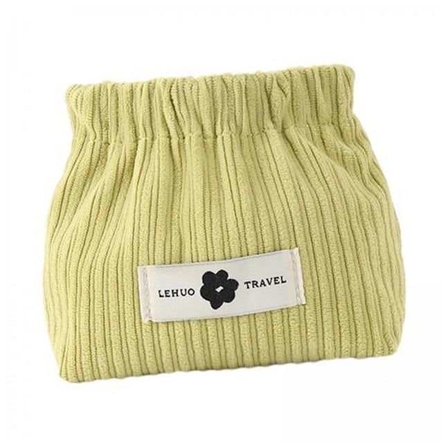 Bolsa de maquillaje,Bolsa de maquillaje pequeña para bolso Bolsa de maquillaje pequeña,Mini bolsa de cosméticos Bolsa de almacenamiento elástica de pana,Bolsa de viaje Bolsa Monedero