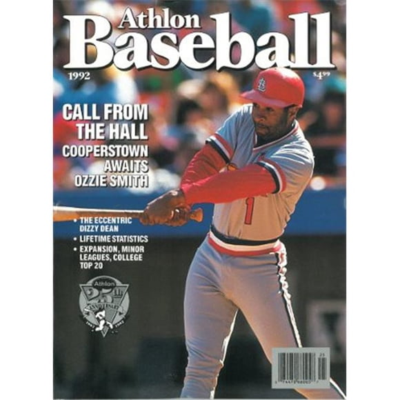 Athlon CTBL-013280 Ozzie Smith Unsigned St. Louis Cardinals Sports 1992 MLB Baseball Preview Magazine