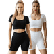 thumbnail image 1 of Set De Dos Conjunto Deportivo Casual Mujer Short y Blusa Stretch Tye-Dye Comodidad y Estilo UNITALLA, 1 of 9