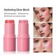 thumbnail image 5 of high qualityBlush Stick, Hydrating Glow Blush, For Natural Brighten Side Shadow Shimmer Highlight Blush Stick, Moisturizing & Non-sticky, 5 of 5