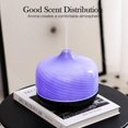thumbnail image 4 of Porseme 500ml Glass Essential Oil Diffuser Aromatherapy Ultrasonic Cool Mist Humidifier 15-21 Running Hours Waterless Auto-Off Air Diffusers for Sleeping Yoga Office Working Spa and Rest (Pure Purple), 4 of 6