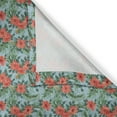 thumbnail image 6 of Ambesonne Luau Grommet Curtain, Summer Aloha Flourish, 50" x 63", Vermilion Pale Blue, 6 of 6