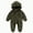 Army Green, variant on Newborn Baby Bear Outfit Suit Girls Boys Fleece Jumpsuit Romper Hooded Winter Snowsuit Clothes(Army Green,6-9 Months)