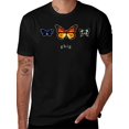 thumbnail image 1 of T-shirt à Col Rond en Coton Doux pour Hommes avec Imprimé Graphique Papillon Audacieux et 'Gbig' Noir Manches Courtes Décontracté, 1 of 5