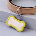 thumbnail image 3 of Outdor Stainless Steel Engraved Glitter Bone Shape ID Double Custom Text Lightweight Cat Name, 3 of 4