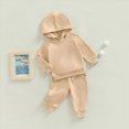 thumbnail image 2 of Boy Baby Clothes Girl Fall Winter Letter Long Sleeve Elastic Waist Sweatshirt Tops and Pants Set 2 Piece 3M-3T, 2 of 7