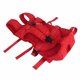 thumbnail image 2 of Mochila frontal para mascotas, manos libres, ajustable, transpirable, portátil, mochila para perros, para caminar, senderismo, bicicletas, rojo, S, 2 of 5