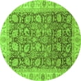 thumbnail image 1 of Ahgly Company Indoor Round Oriental Green Traditional Area Rugs, 5' Round, 1 of 4