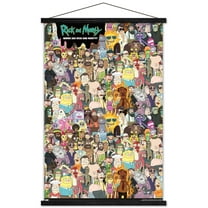 Rick And Morty - Where's Rick? Wall Poster with Wooden Magnetic Frame, 22.375" x 34"