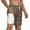 White, variant on Men's Desert Digital Camouflage Swim Trunks with Compression Liner Bathing Suit Swimwear