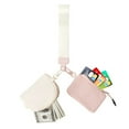 thumbnail image 6 of Mini Zip Around Wristlet Wallet for Women Double Pocket Wrist Wallet Portable Purse Keychain Handbag Mother'Day Birthday Gift for Women Mom Girlfriend Wife Daughter, 6 of 9