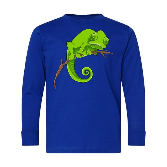 Inktastic Cute Chameleon Long Sleeve Youth T-Shirt