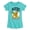 TURQUOISE, variant on Disney - Pluto Golf - Youth Girls Fitted Short Sleeve T-Shirt