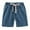 Blue, variant on Toddler Boys Girls Shorts Elastic Waist Cotton Linen Summer Casual Shorts Kids Orange Shorts 5-6 Years