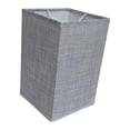 thumbnail image 1 of Runquan Burlap Lampshade Decoration Barrel Fabric Lampshade for Hotel Wall Lamp Home Grey Square, 1 of 8