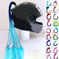 thumbnail image 7 of Helmet Braids Ponytail Style Breathable Vibrant Colors Women Motorcycle Helmet Braid Hair for Female, 7 of 7