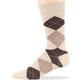 thumbnail image 5 of 7Bigstars Kingdom Men's Dress Socks Cotton -6 pack- Patterned Casual Seamless Argyle, Polka Dot, Stripes Sock Size 10-13 Shoe Size 9-12 L Beige, Light Beige, Dark Brown (A39), 5 of 12