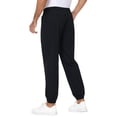thumbnail image 3 of Pdbokew Men's Lightweight Hiking Pants Breathable Sports Outdoor Jogger Pants with Elastic Waist Black 34, 3 of 8