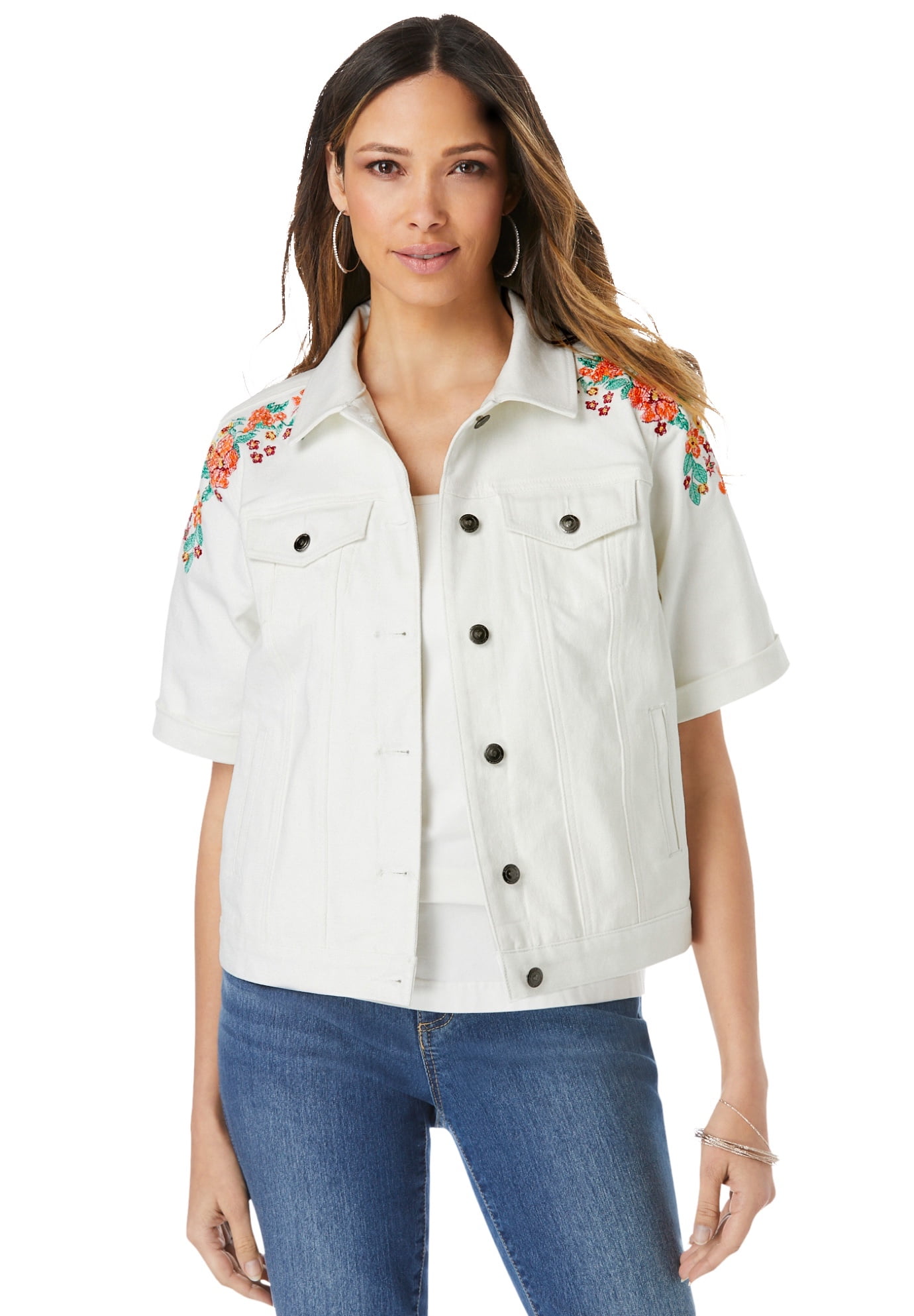 white denim jacket size 20