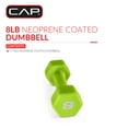 thumbnail image 2 of CAP, 8lb Neoprene Dumbbell, Green, Single, 2 of 7