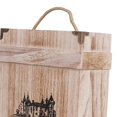 thumbnail image 5 of Botella de vino Caja de madera Caja de embalaje de madera de transporte de cuerda Cajas de vino de 2 Caja de paquete con, 5 of 5
