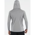 thumbnail image 4 of Cadmus Men's UPF 50+ Sun Protection Long Sleeve Shirts Dry Fit Hoodies for Running, Fishing, Hiking & Outdoor Workouts,1 Pack,096,Grey,XX-Large, 4 of 6