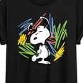 thumbnail image 3 of Peanuts - Dancing Snoopy Scribbles - Juniors Ideal Flowy Muscle T-Shirt, 3 of 6