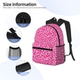 thumbnail image 5 of Haiem Leopard Lightweight Backpack for School, Classic Basic Water Resistant Casual Daypack for Travel with Bottle Side Pockets, 5 of 8