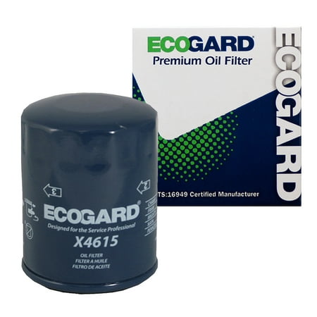 ECOGARD X4615 Spin-On Engine Oil Filter for Conventional Oil - Premium Replacement Fits Subaru Forester, Outback, Impreza, Legacy, XV Crosstrek, Crosstrek, BRZ, WRX STI, WRX, Baja / Scion