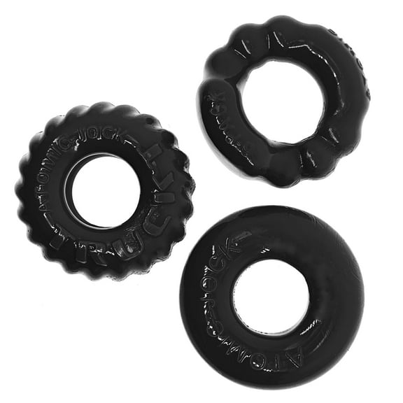 Oxballs Bonemaker 3 Pack Cockring Kit - Black